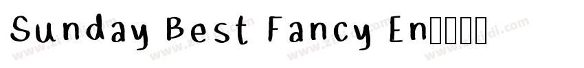 Sunday Best Fancy En字体转换